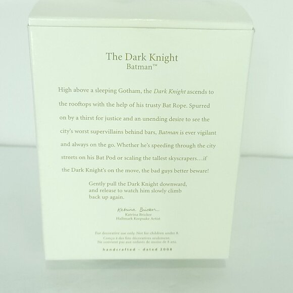 2008 Hallmark Keepsake Batman Magic Ornament The Dark Knight - Picture 4 of 4